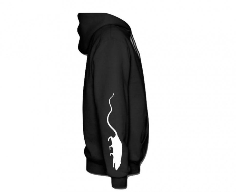 Rat Circle Logo Winter Zip Hoodie – Rat Sound Systems